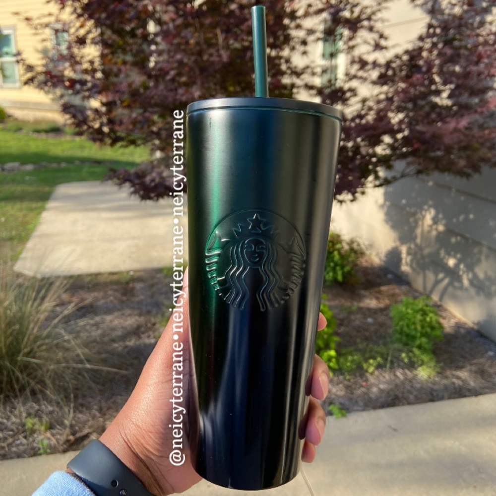 ✨NEW✨ Starbucks Green Gradient Black Ombré Tumbler